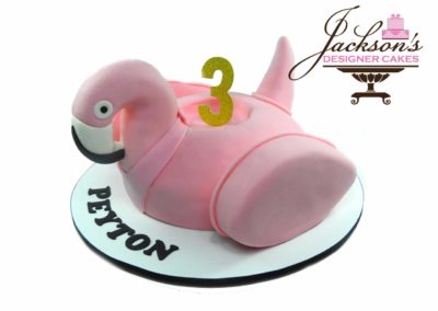 Floating Flamingo Kids Birthday Cake