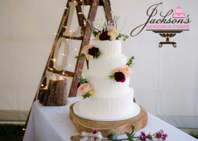 Wedding Cake with Roses