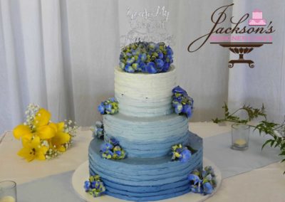 Blue Flower Cake - Greatest Adventures