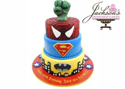 Superhero Kids Birthday Cake