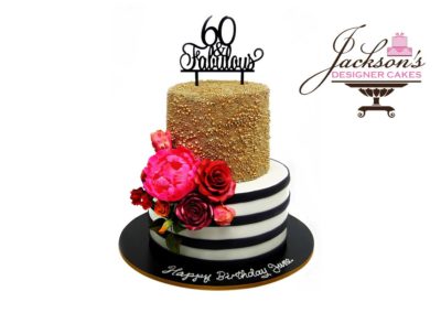 60 & Fabulous Birthday Cake