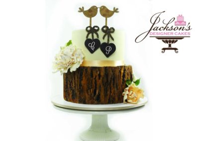 Lovebirds Wedding Cake